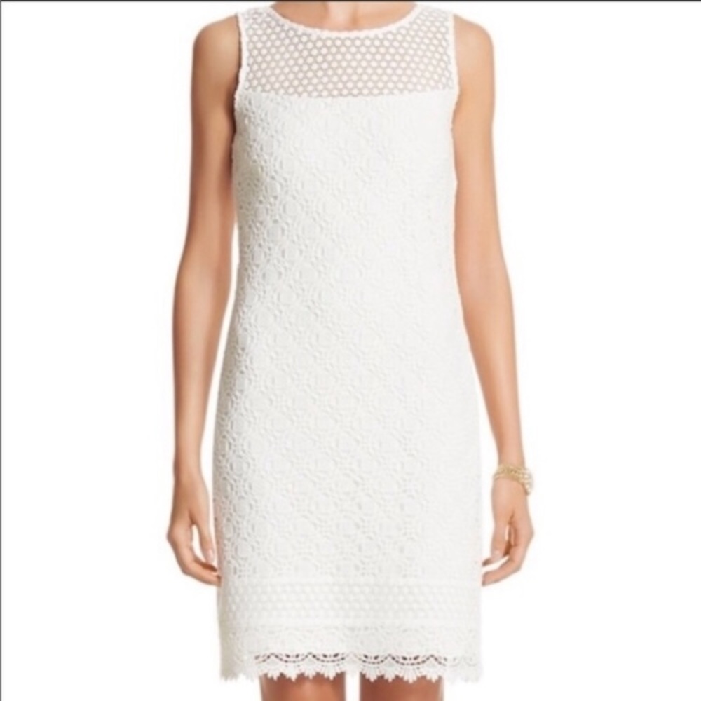 White House Black Market Sheath Lace Dress